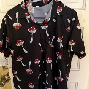 Mens mushroom button up medium